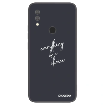 Picasee crna silikonska maskica za Xiaomi Redmi 7 - Everything is a choice