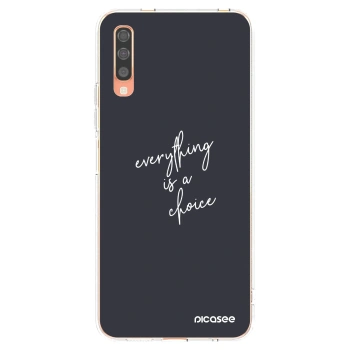 Picasee silikonska prozirna maskica za Samsung Galaxy A70 A705F - Everything is a choice