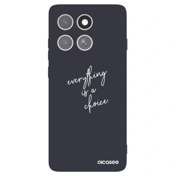 Picasee crna silikonska maskica za Motorola Edge 60 Pro - Everything is a choice