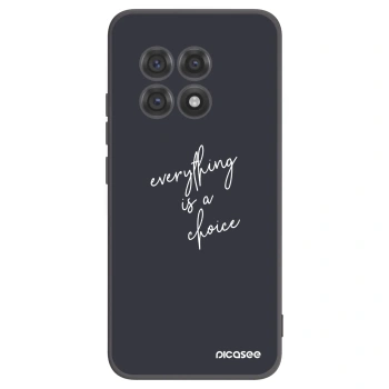 Picasee crna silikonska maskica za OnePlus 13R 5G - Everything is a choice