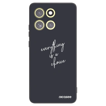 Picasee crna silikonska maskica za Motorola Moto G86 5G - Everything is a choice