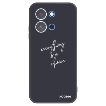 Picasee crna silikonska maskica za Xiaomi Redmi 15C 4G - Everything is a choice