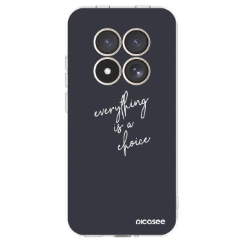 Picasee silikonska prozirna maskica za Xiaomi Redmi Note 15 Pro 4G - Everything is a choice