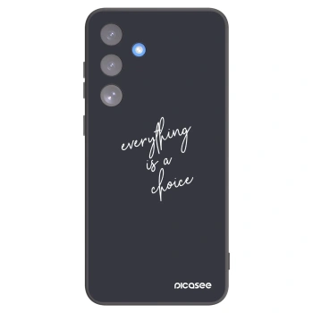 Picasee crna silikonska maskica za Samsung Galaxy S25 FE 5G - Everything is a choice