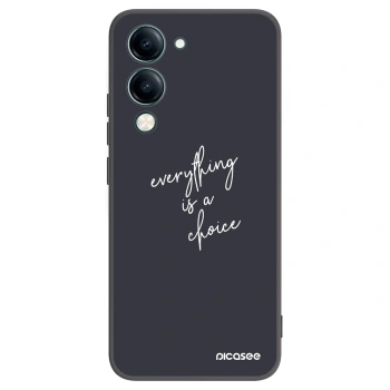 Picasee crna silikonska maskica za Vivo Y29s 5G - Everything is a choice