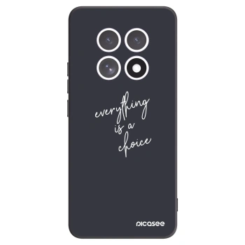 Picasee crna silikonska maskica za Xiaomi Redmi Note 15 - Everything is a choice