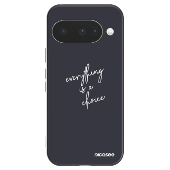 Picasee crna silikonska maskica za Google Pixel 10 - Everything is a choice