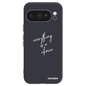 Picasee crna silikonska maskica za Google Pixel 10 Pro - Everything is a choice