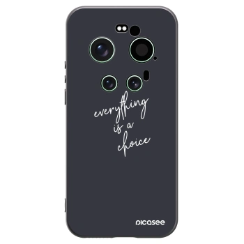 Picasee crna silikonska maskica za Xiaomi 17 Ultra - Everything is a choice