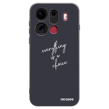 Picasee crna silikonska maskica za OPPO Find X9 Pro - Everything is a choice