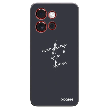 Picasee crna silikonska maskica za Motorola Edge 60 Neo 5G - Everything is a choice