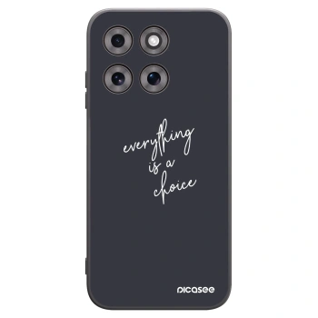 Picasee crna silikonska maskica za Motorola Moto G77 - Everything is a choice