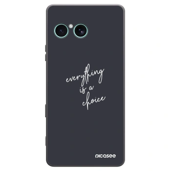 Picasee crna silikonska maskica za Sony Xperia 10 VII - Everything is a choice