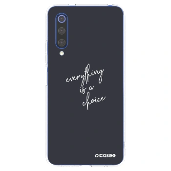Picasee silikonska prozirna maskica za Xiaomi Mi 9 SE - Everything is a choice
