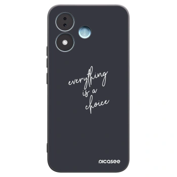 Picasee crna silikonska maskica za Xiaomi Redmi Note 17 5G - Everything is a choice