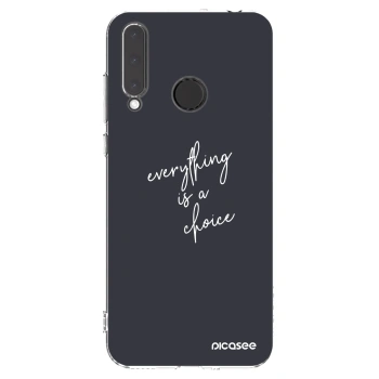 Picasee silikonska prozirna maskica za Honor 20 Lite - Everything is a choice