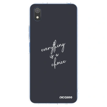 Picasee silikonska prozirna maskica za Xiaomi Redmi 7A - Everything is a choice