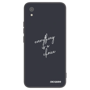 Picasee crna silikonska maskica za Xiaomi Redmi 7A - Everything is a choice