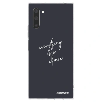 Picasee silikonska prozirna maskica za Samsung Galaxy Note 10 N970F - Everything is a choice