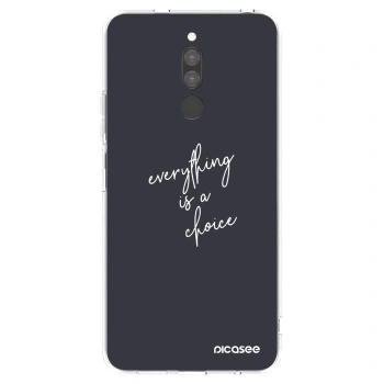 Picasee silikonska prozirna maskica za Xiaomi Redmi 8 - Everything is a choice