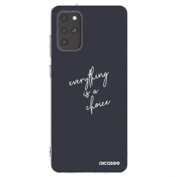Picasee silikonska prozirna maskica za Samsung Galaxy S20+ G985F - Everything is a choice