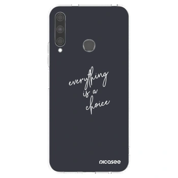 Picasee silikonska prozirna maskica za Huawei P40 Lite E - Everything is a choice