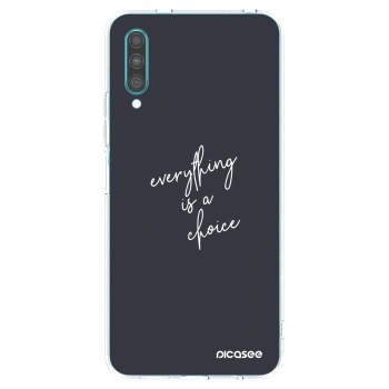 Picasee silikonska prozirna maskica za Samsung Galaxy A30s A307F - Everything is a choice