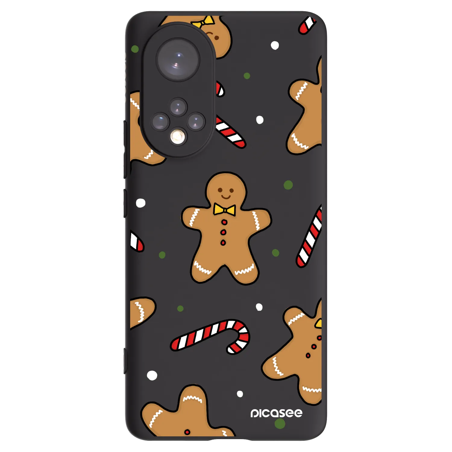 Picasee crna silikonska maskica za Honor 50 5G - Gingerbread