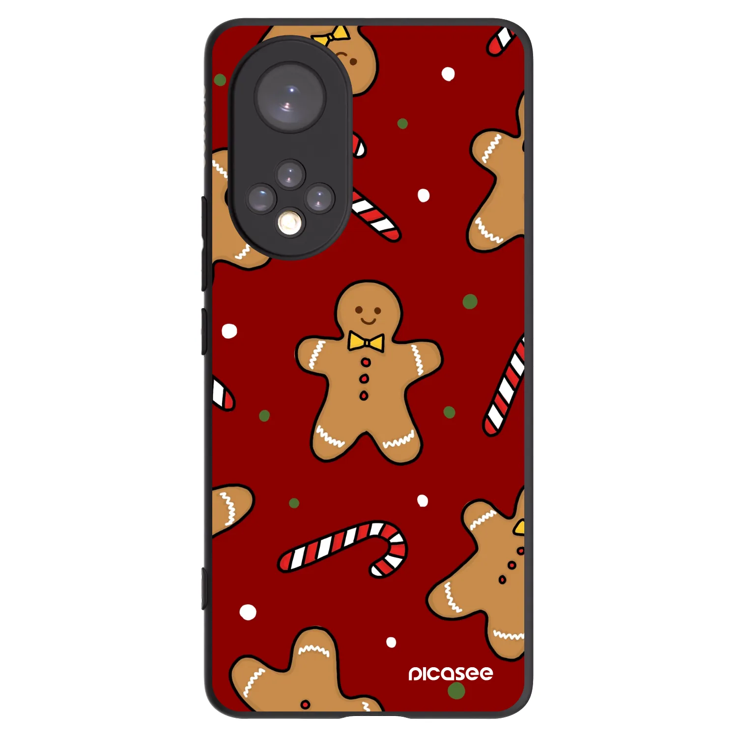 Picasee crna silikonska maskica za Honor 50 5G - Gingerbread 2