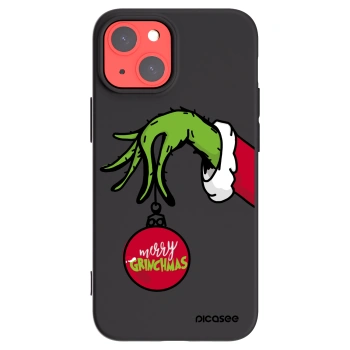 Picasee crna silikonska maskica za Apple iPhone 13 mini - Grinch