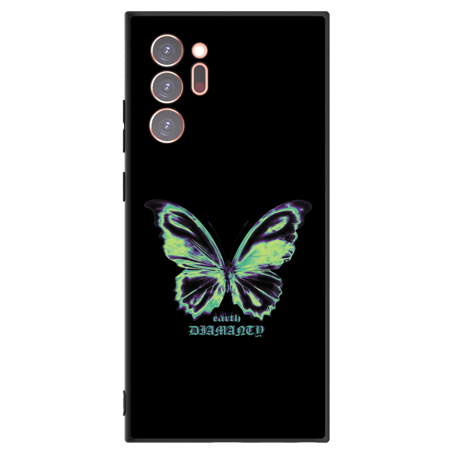 Picasee crna silikonska maskica za Samsung Galaxy Note 20 Ultra - Diamanty Blue