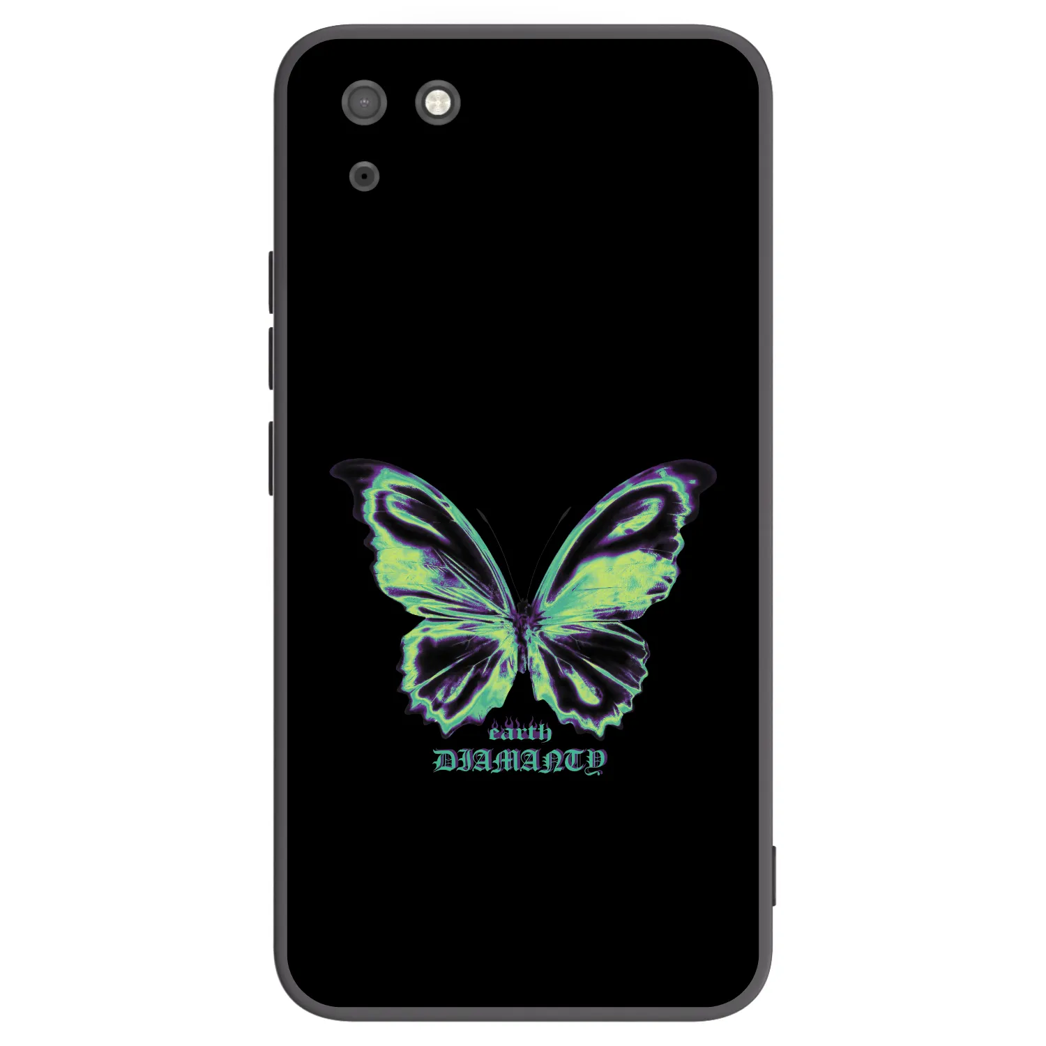 Picasee crna silikonska maskica za Huawei Y5P - Diamanty Blue
