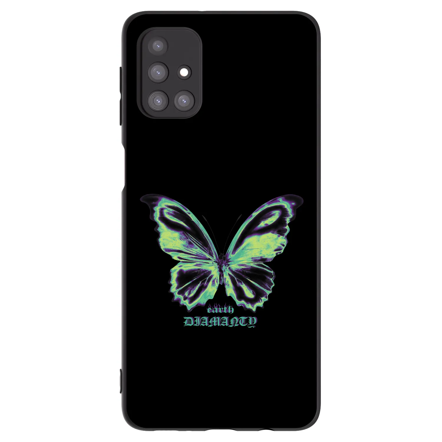 Picasee crna silikonska maskica za Samsung Galaxy M31s - Diamanty Blue