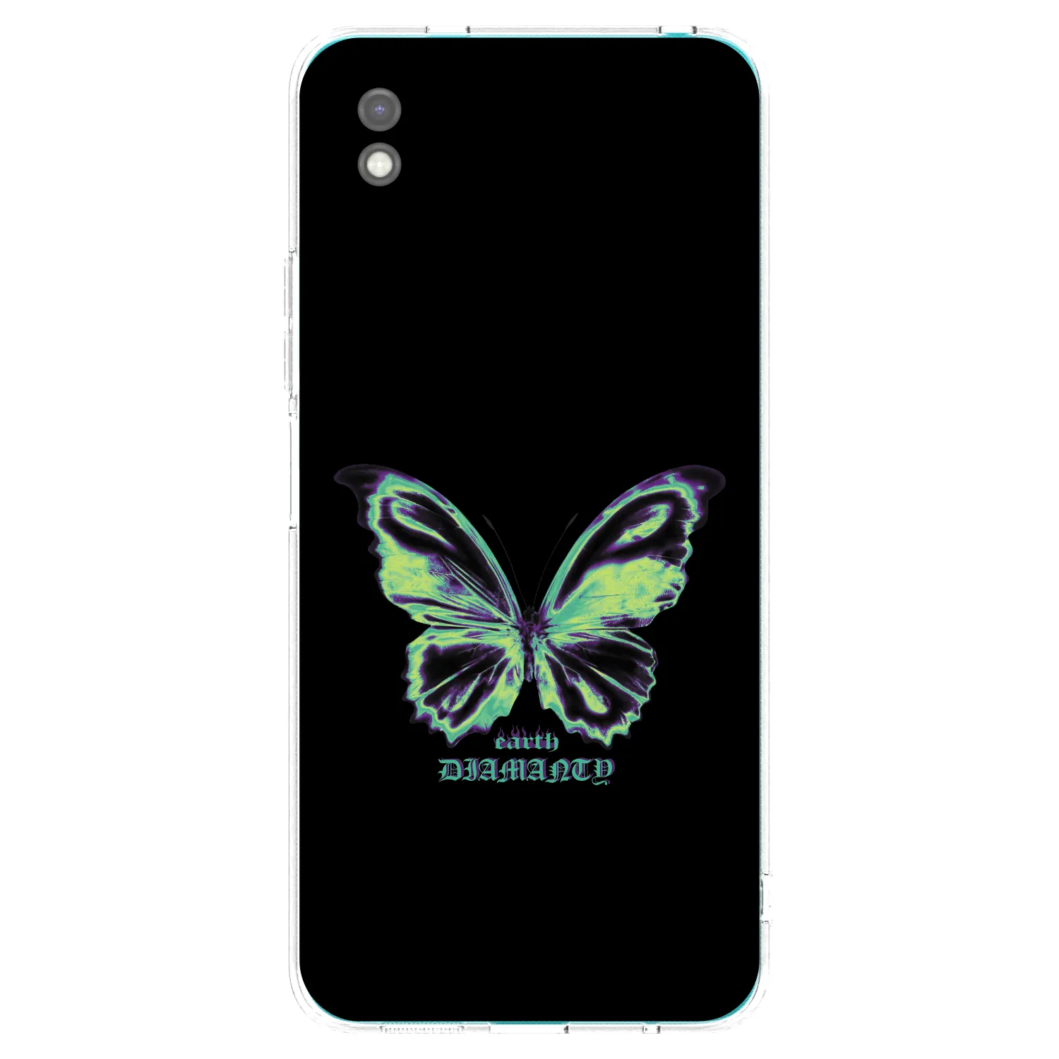 Picasee crna silikonska maskica za Xiaomi Redmi 9A - Diamanty Blue