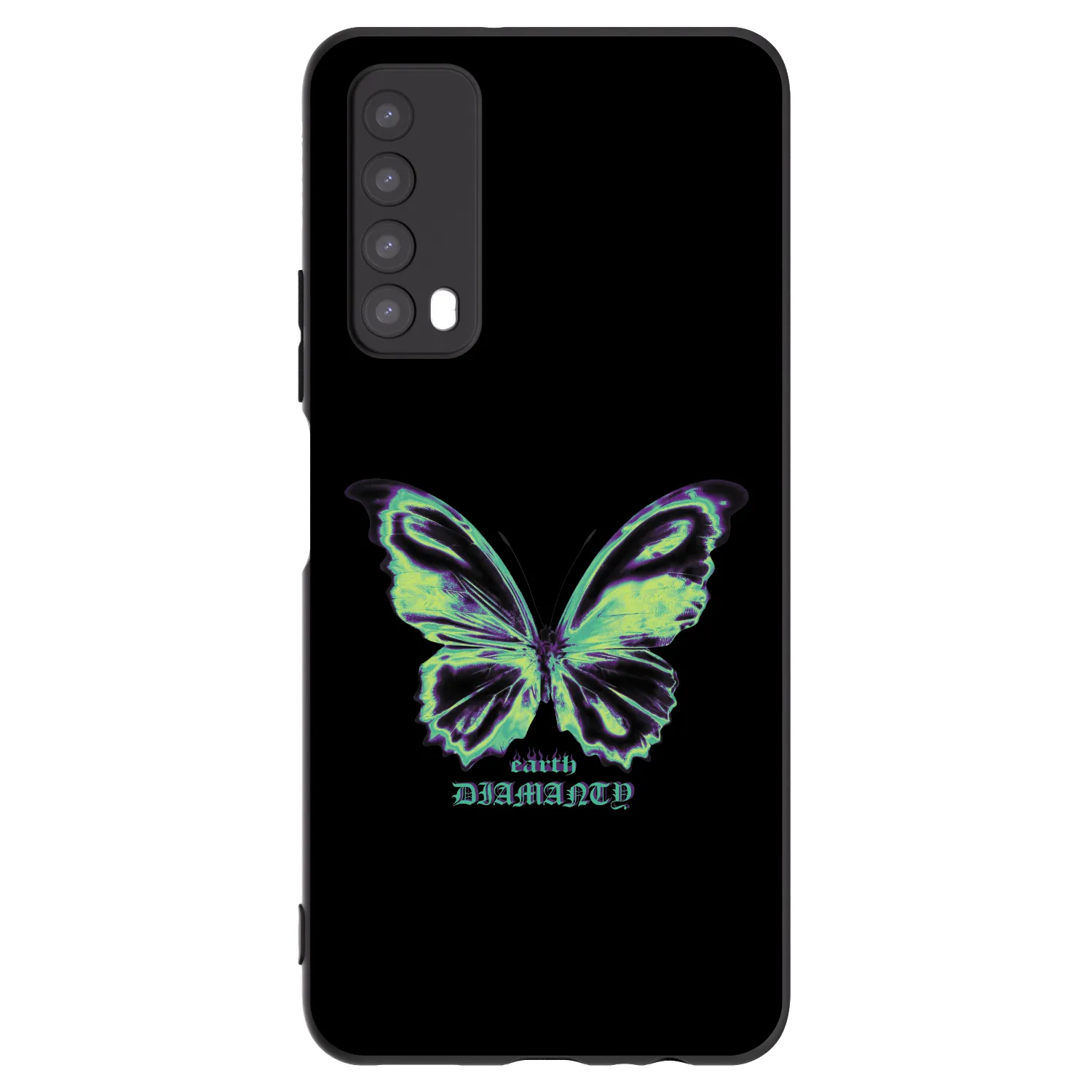 Picasee crna silikonska maskica za Huawei P Smart 2021 - Diamanty Blue