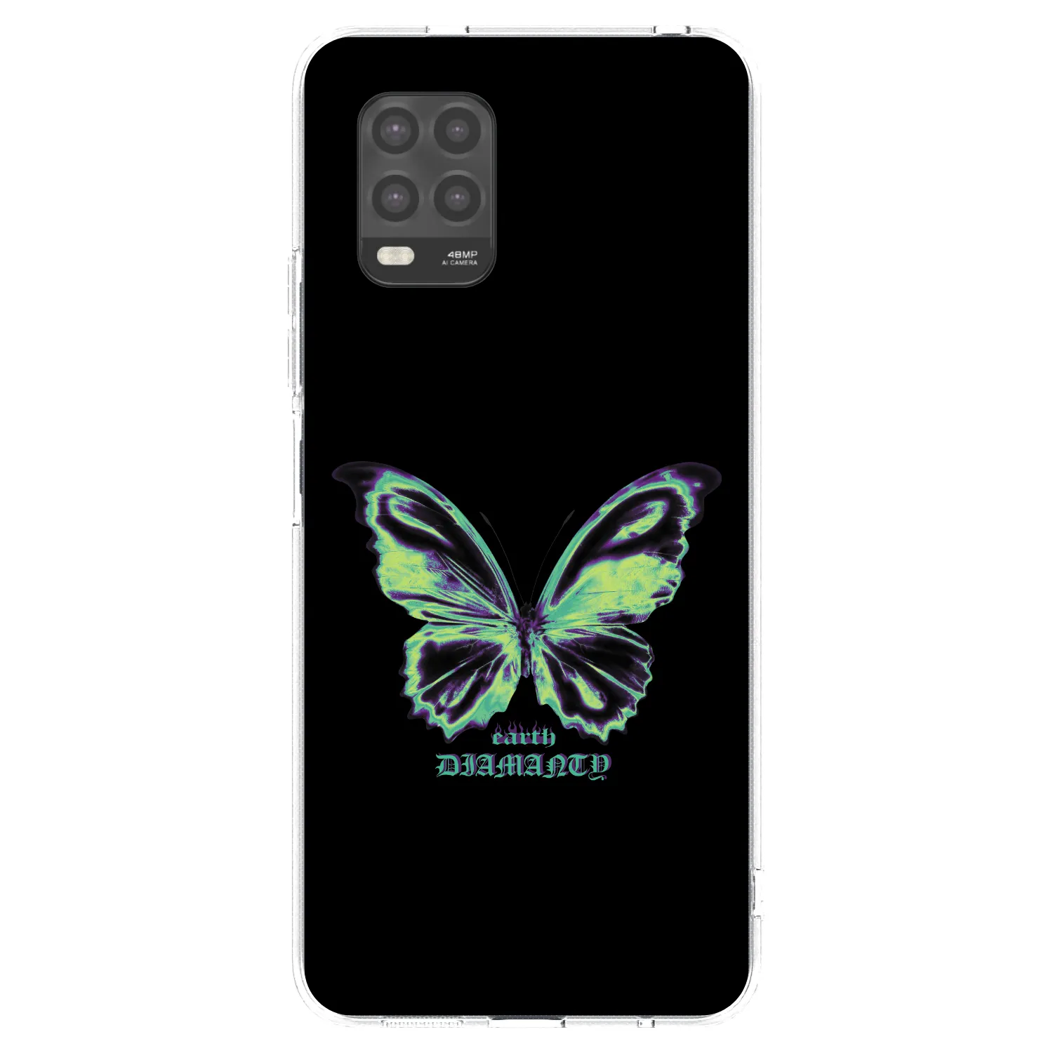 Picasee silikonska prozirna maskica za Xiaomi Mi 10 Lite - Diamanty Blue