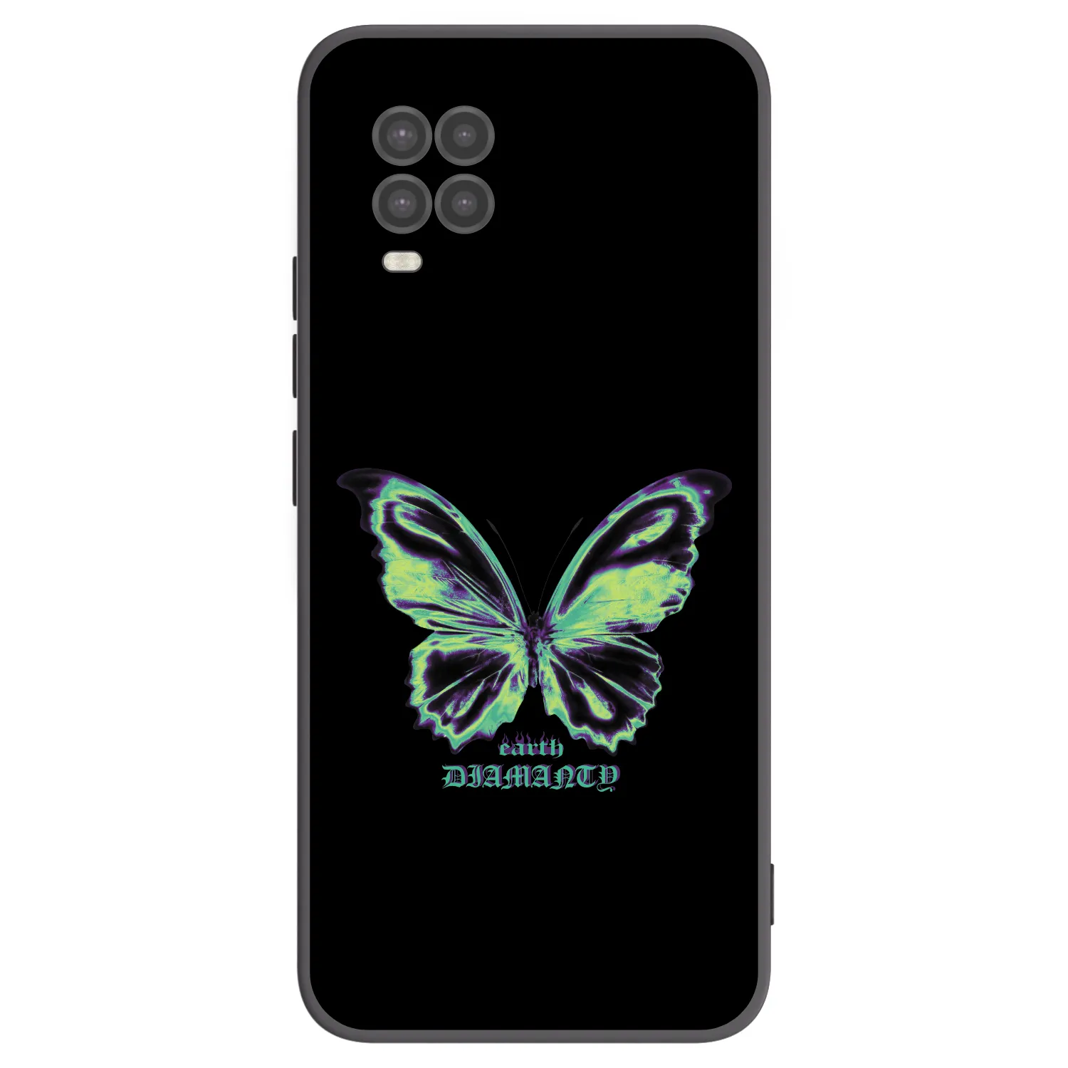 Picasee crna silikonska maskica za Xiaomi Mi 10 Lite - Diamanty Blue