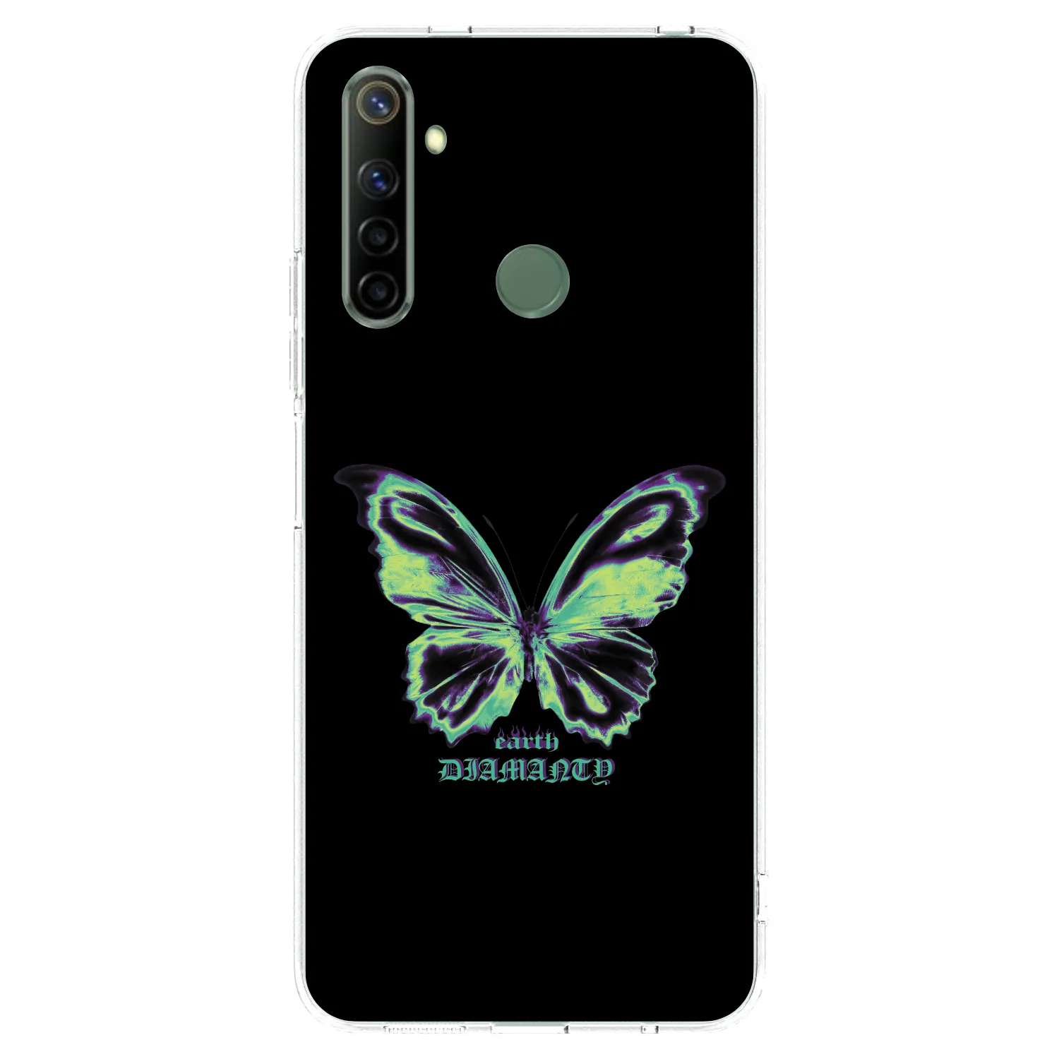 Picasee silikonska prozirna maskica za Realme 6i - Diamanty Blue