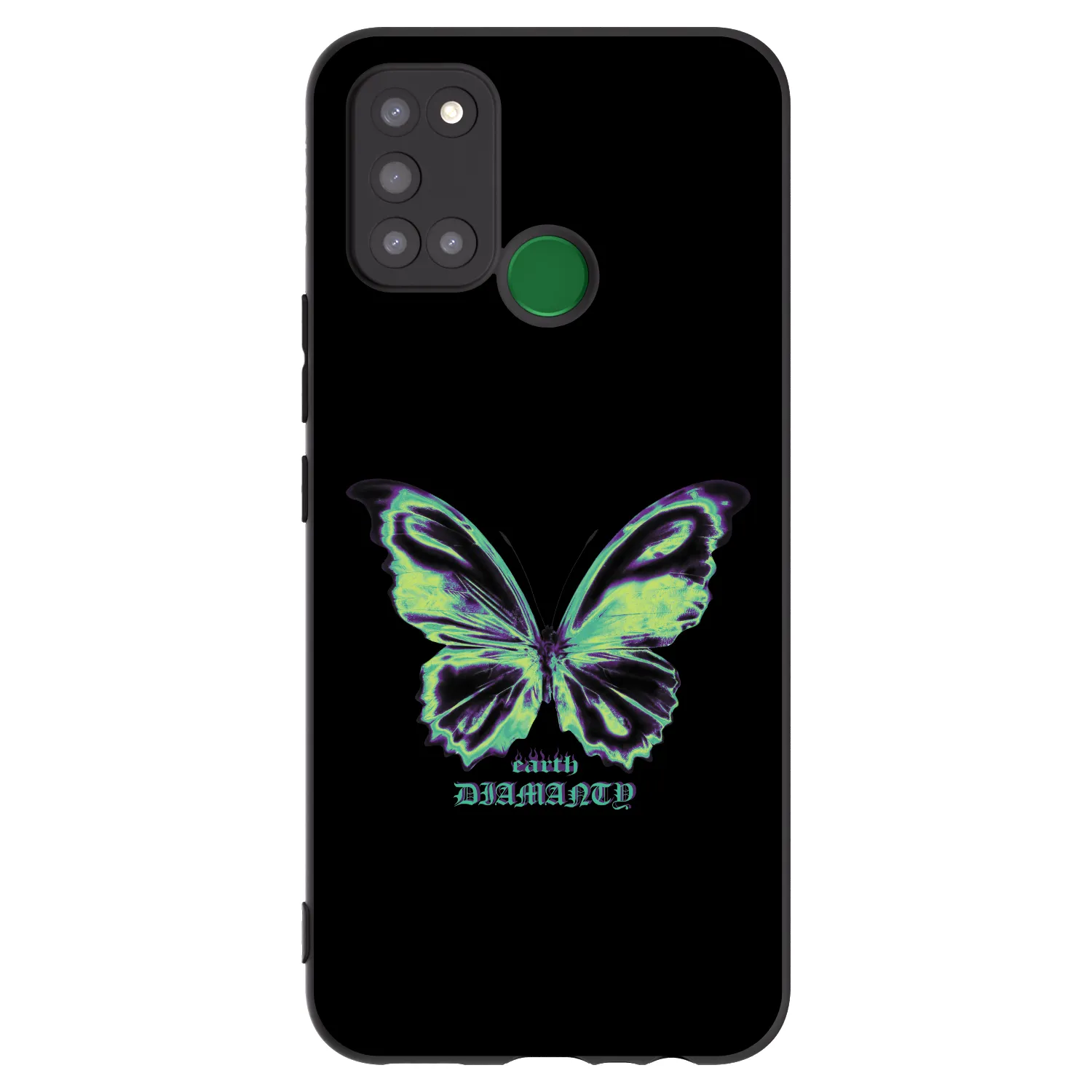 Picasee crna silikonska maskica za Realme 7i - Diamanty Blue