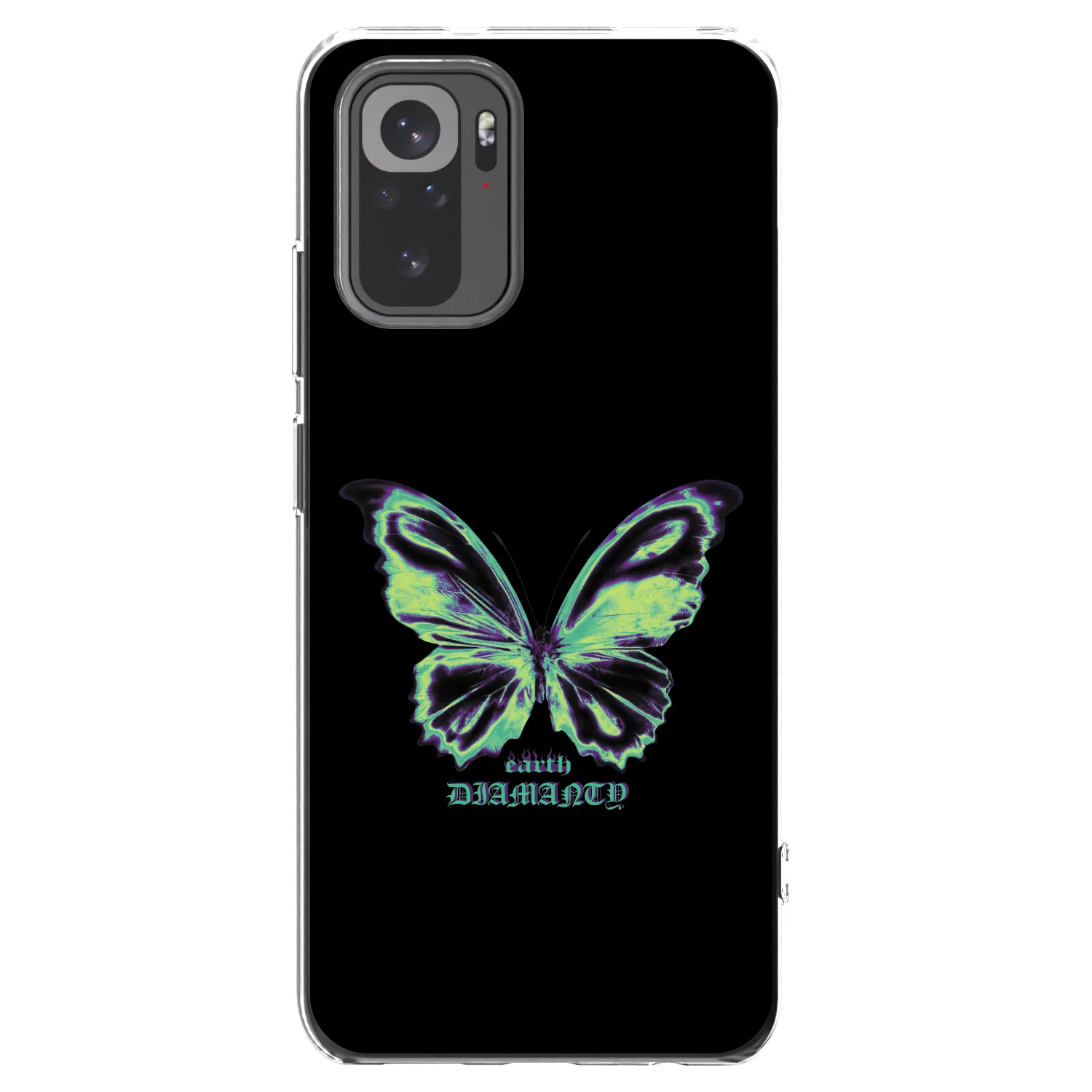 Picasee silikonska prozirna maskica za Xiaomi Redmi Note 10S - Diamanty Blue