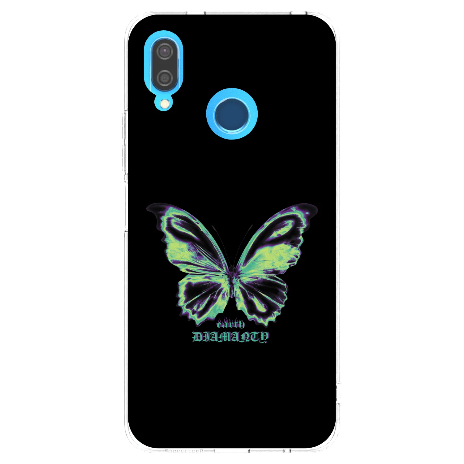 Picasee silikonska prozirna maskica za Huawei P20 Lite - Diamanty Blue