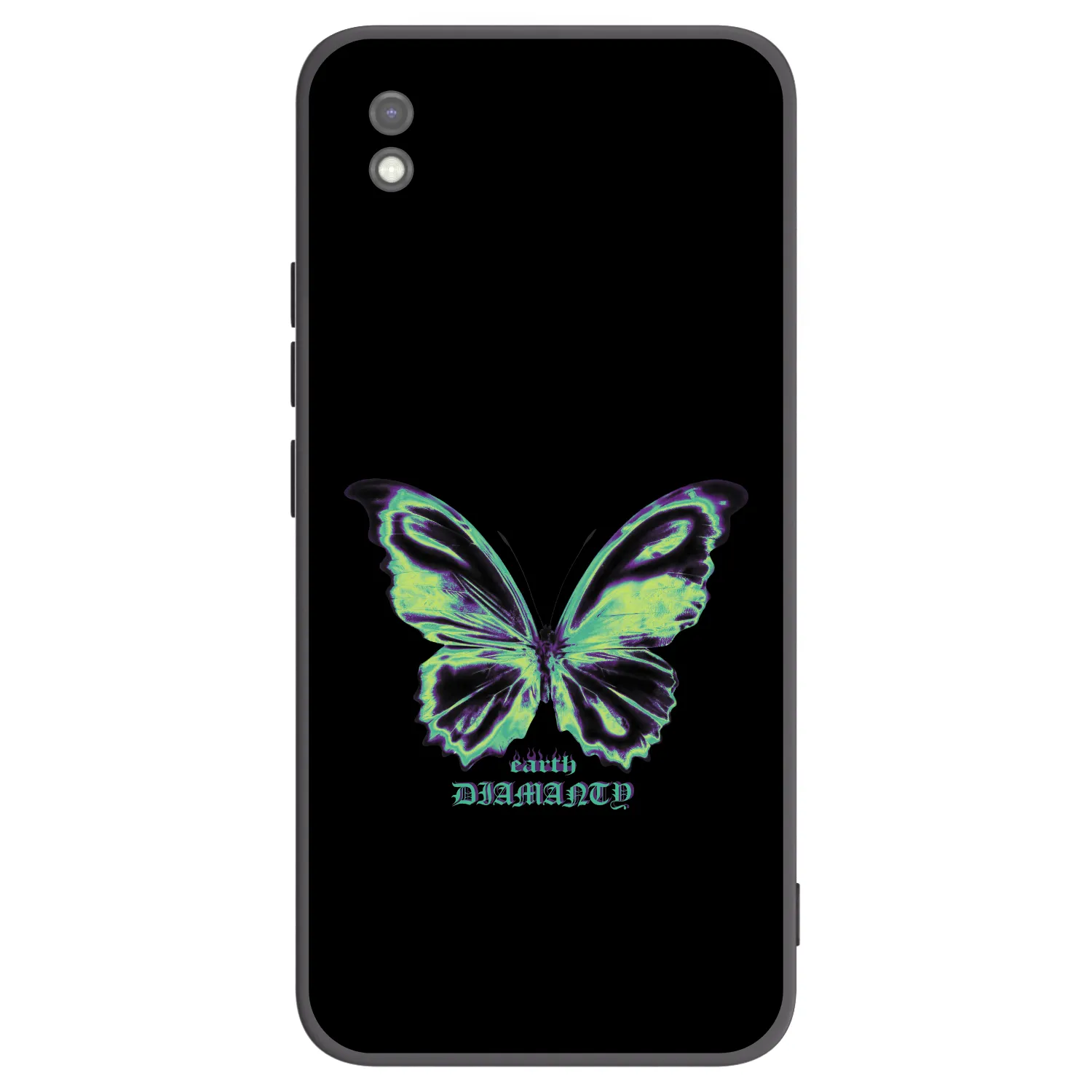 Picasee crna silikonska maskica za Xiaomi Redmi 9AT - Diamanty Blue