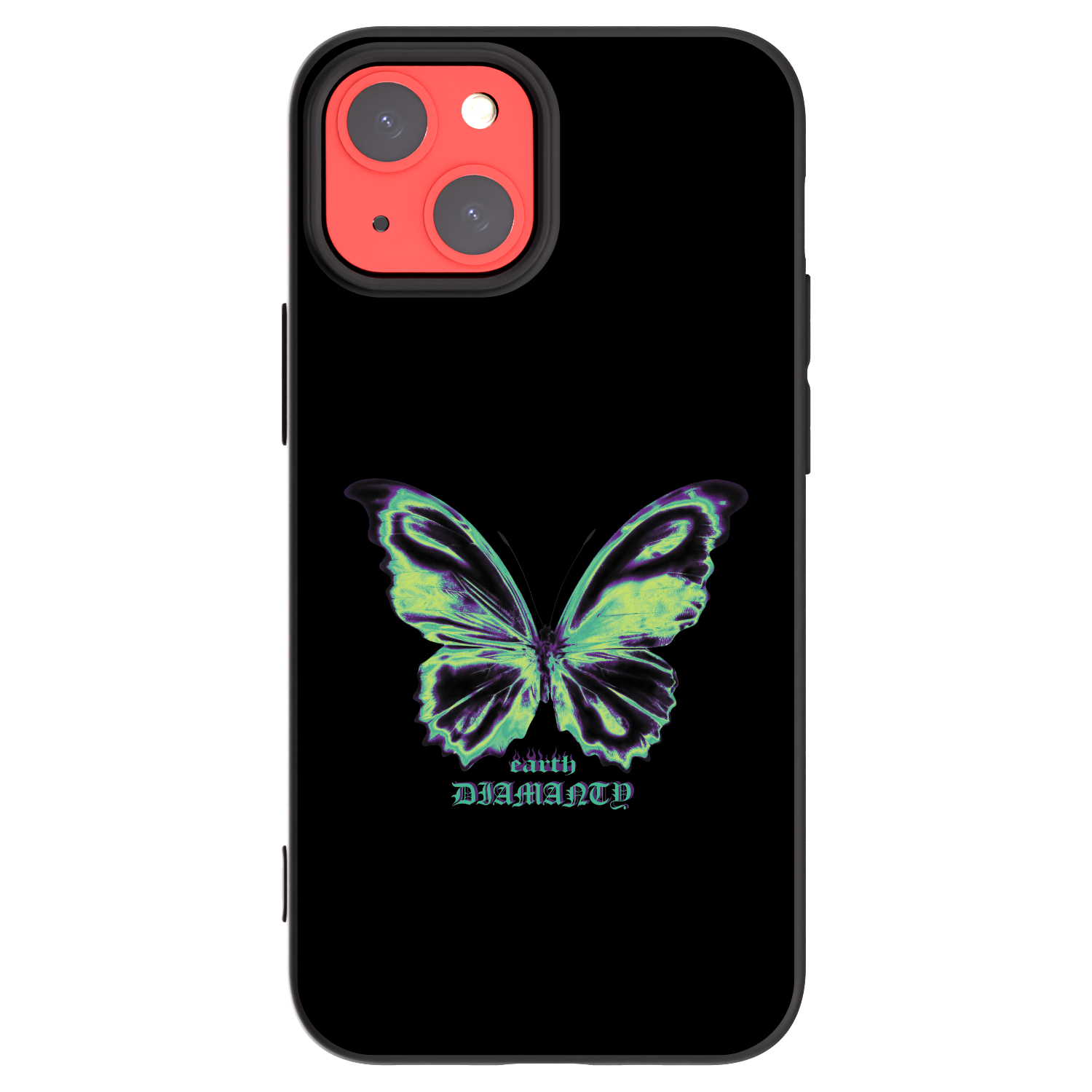 Picasee crna silikonska maskica za Apple iPhone 13 mini - Diamanty Blue