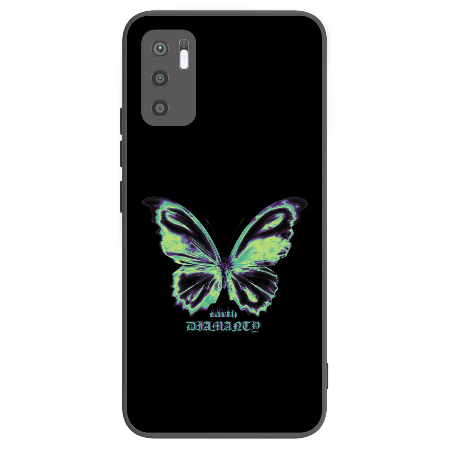 Picasee crna silikonska maskica za Xiaomi Redmi Note 10 5G - Diamanty Blue