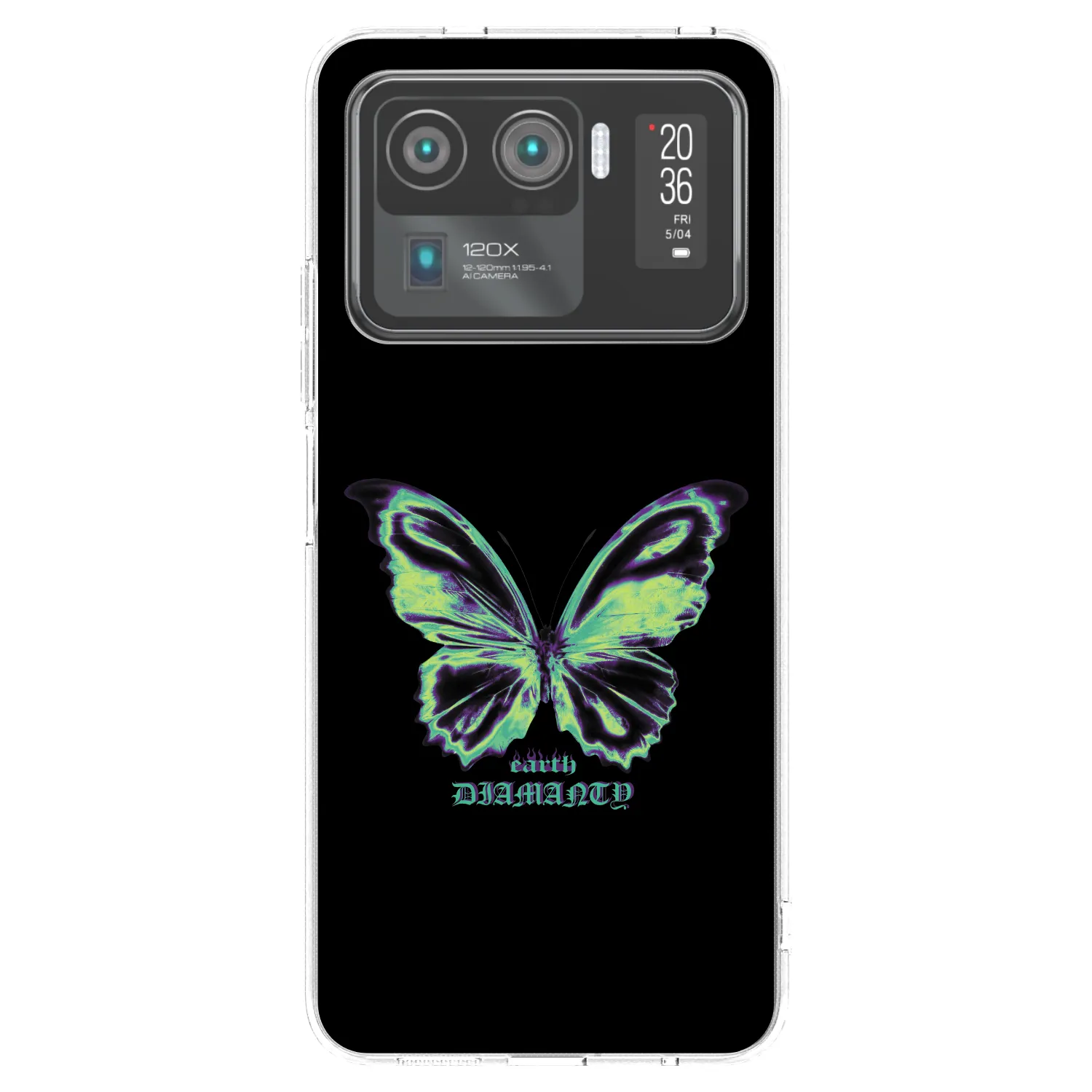 Picasee silikonska prozirna maskica za Xiaomi Mi 11 Ultra - Diamanty Blue