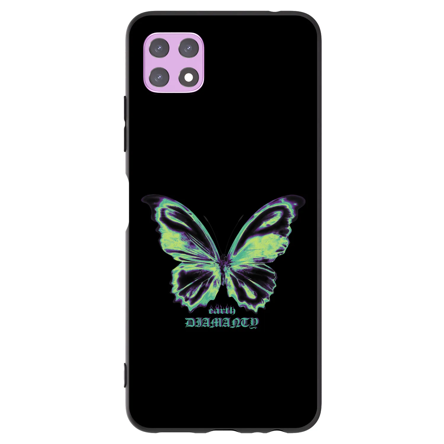 Picasee crna silikonska maskica za Samsung Galaxy A22 A226B 5G - Diamanty Blue
