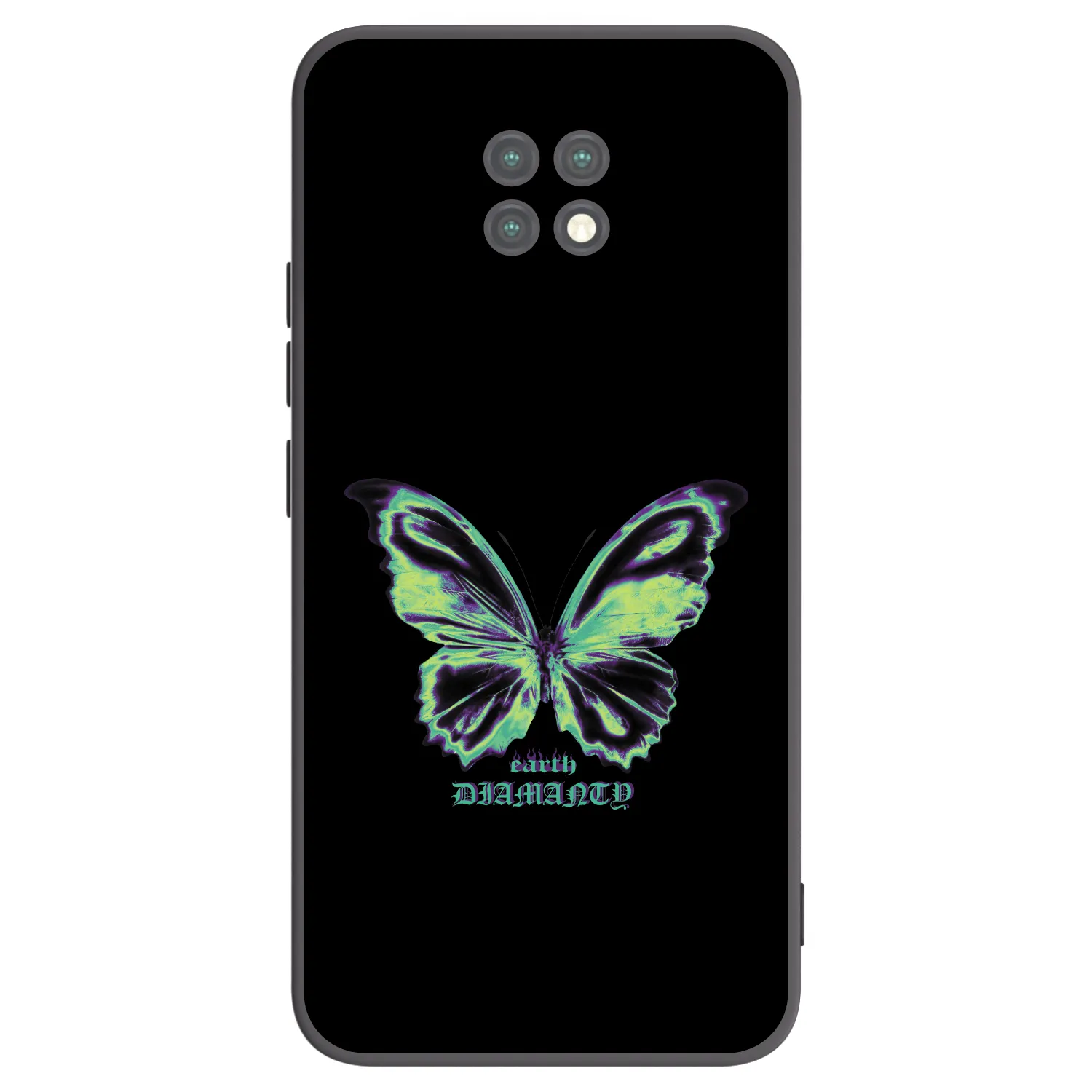 Picasee crna silikonska maskica za Xiaomi Redmi Note 9T - Diamanty Blue