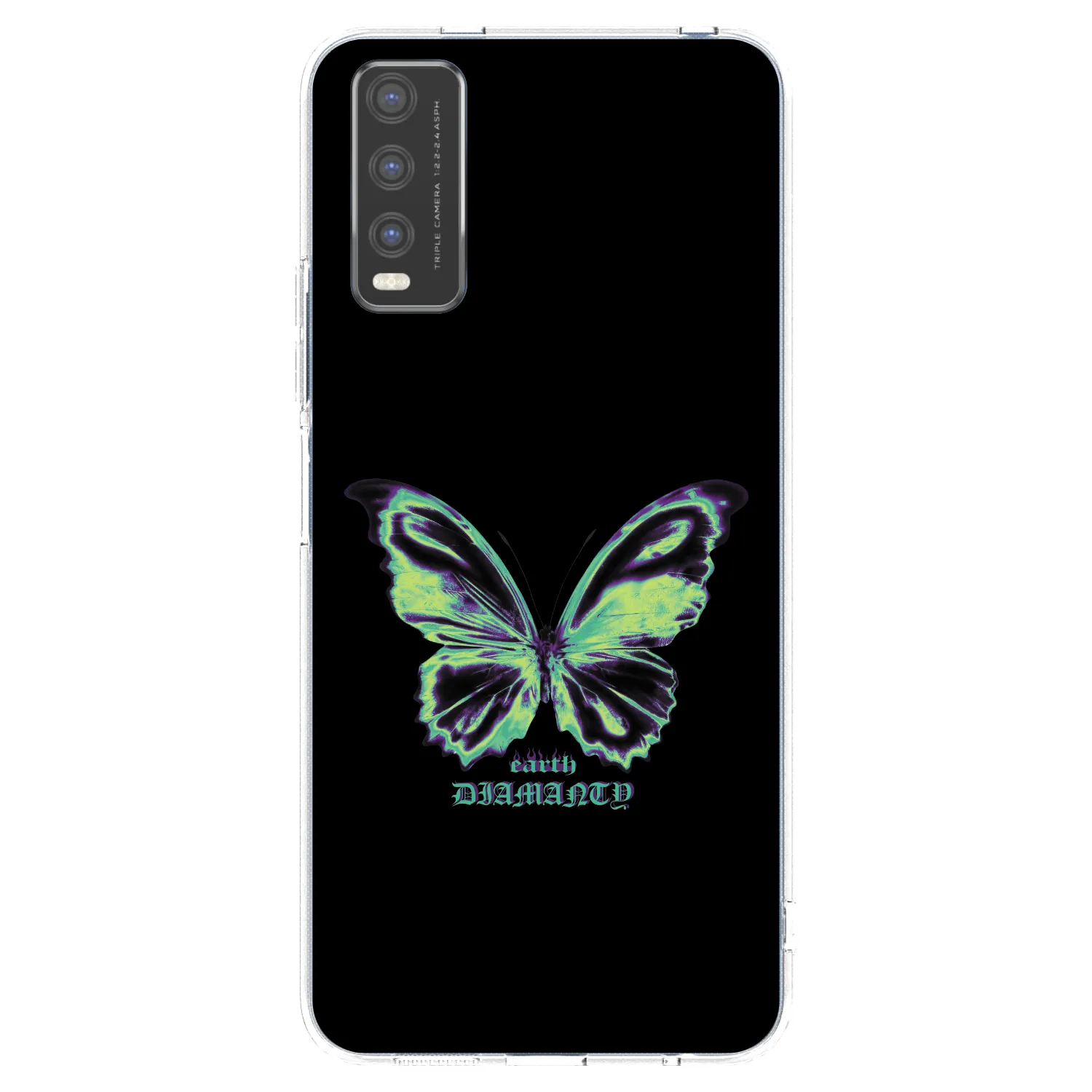 Picasee silikonska prozirna maskica za Vivo Y20s - Diamanty Blue