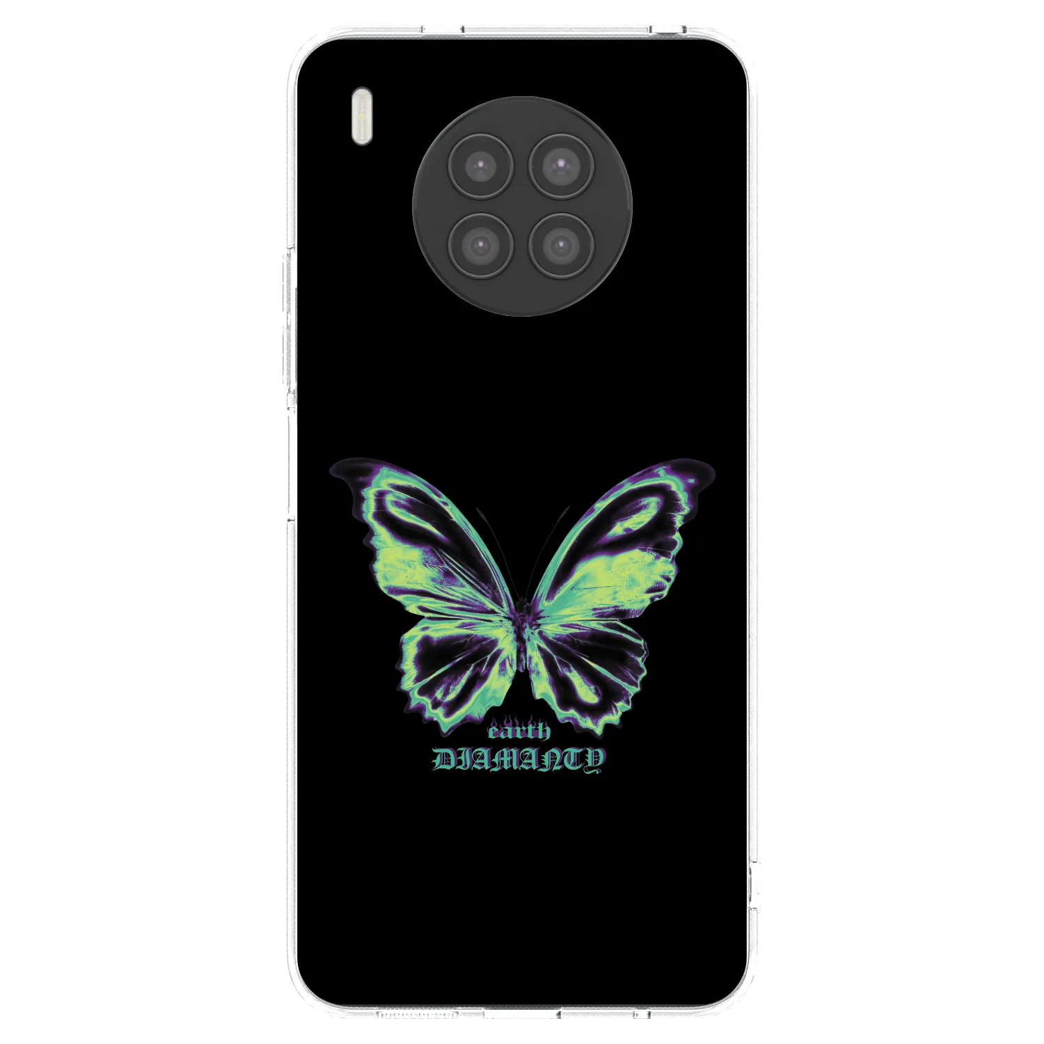 Picasee silikonska prozirna maskica za Huawei Nova 8i - Diamanty Blue