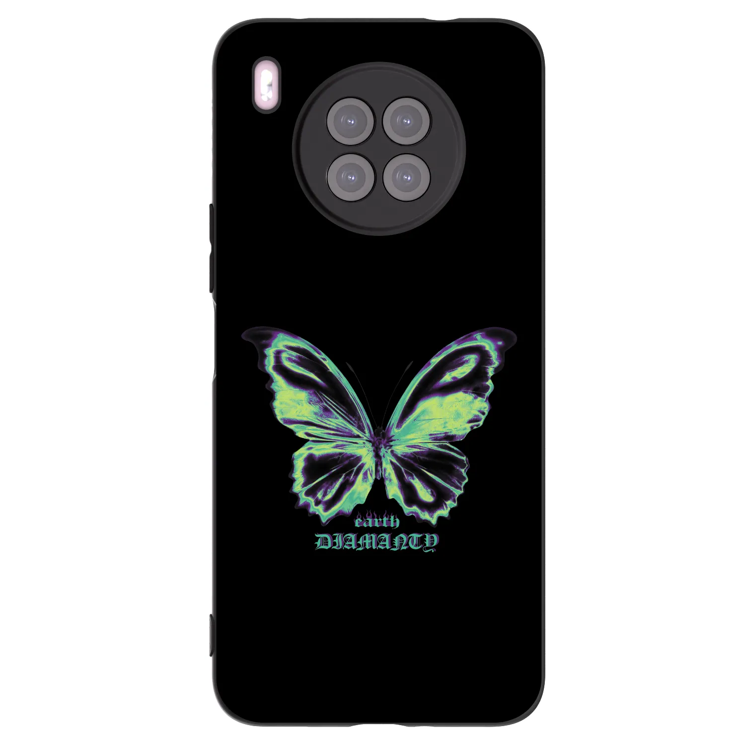 Picasee crna silikonska maskica za Huawei Nova 8i - Diamanty Blue